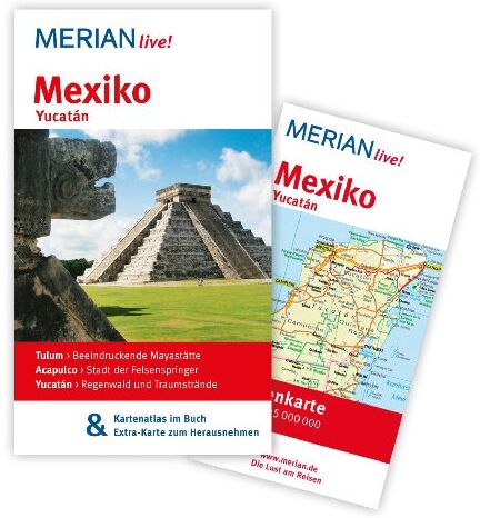 Birgit Müller-Wöbcke - Mexiko Yucatán: Mit Kartenatlas im Buch und Extra-Karte zum Herausnehmen (MERIAN live) - Preis vom 13.10.2026 11:25:28 h