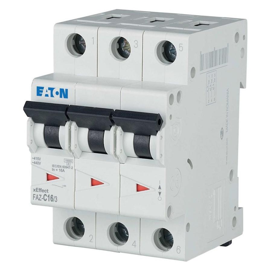 Eaton Sicherungsautomat 3-polig 16A Typ C (FAZ-C16/3)