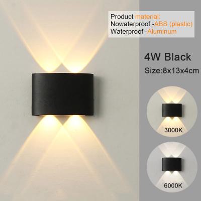 Cozy Casa Charm Modern LED Wall Sconces, Up Down Wall Mount Lights White, Indoor Outdoor Lamp For Bedroom Living Room Hallway Decor 4w