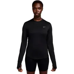 Nike Damen Swift Dri-Fit UV Langarm Crewshirt schwarz