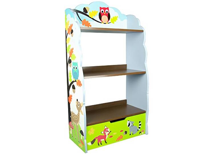 Fantasy Fields Kinderbücherregal Blau Holz Stauraum Schrank TD-1170A