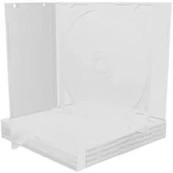 MediaRange CD-Leerhülle für 2 Dics transparentes Tray, Optische Medien Zubehör