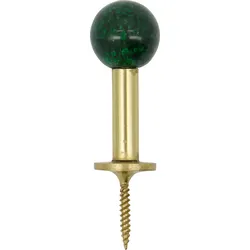 Ball Wandhaken 5 cm, grün, 2 St.