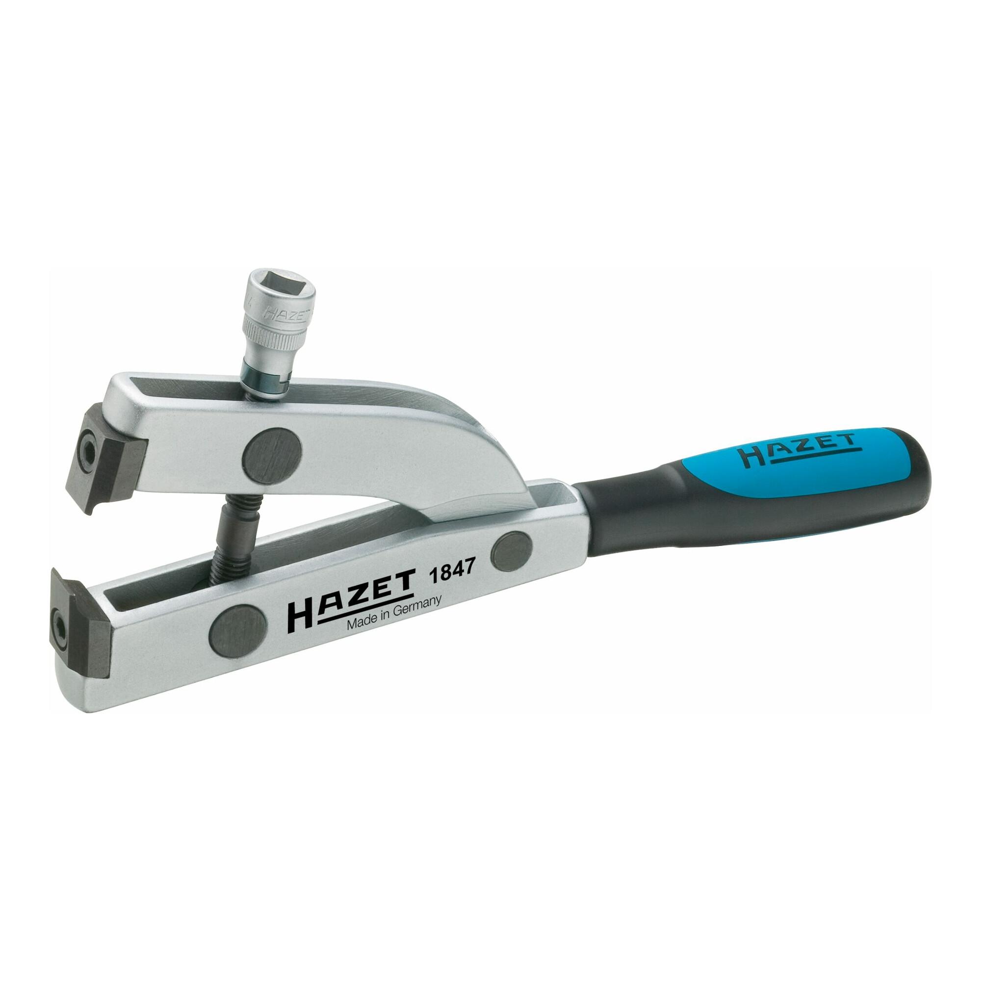 HAZET Achsmanschetten-Spann-Zange 1847 Vierkant hohl 10 mm (3/8 Zoll))