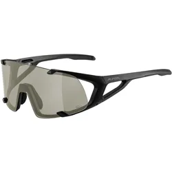 Alpina, Damen, Sportbrille, Hawkeye Q-Lite (Schwarz matt, Silber), Schwarz