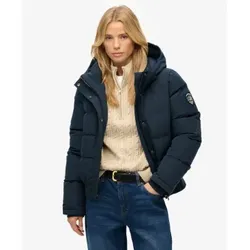 Superdry für Damen. W5011993A Jacke Everest navy (L), Lässig, Polyester, Marine