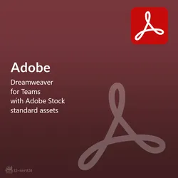 Adobe Dreamweaver for Teams with Adobe Stock standard assets