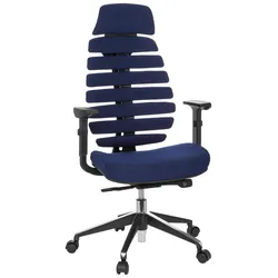 Drehstuhl Ergo Line II Pro Blau/Schwarz ca. 65x131x53cm
