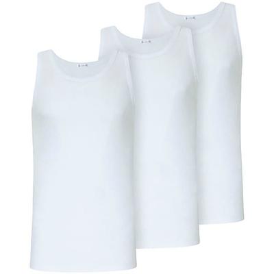 Unterhemd JOCKEY "Classic", Herren, Gr. M, N-Gr, weiß, Feinripp, Obermaterial: 100% Baumwolle, unifarben, figurbetont, Rundhals, Unterhemden Unterhemd, in figurbetonter Passform