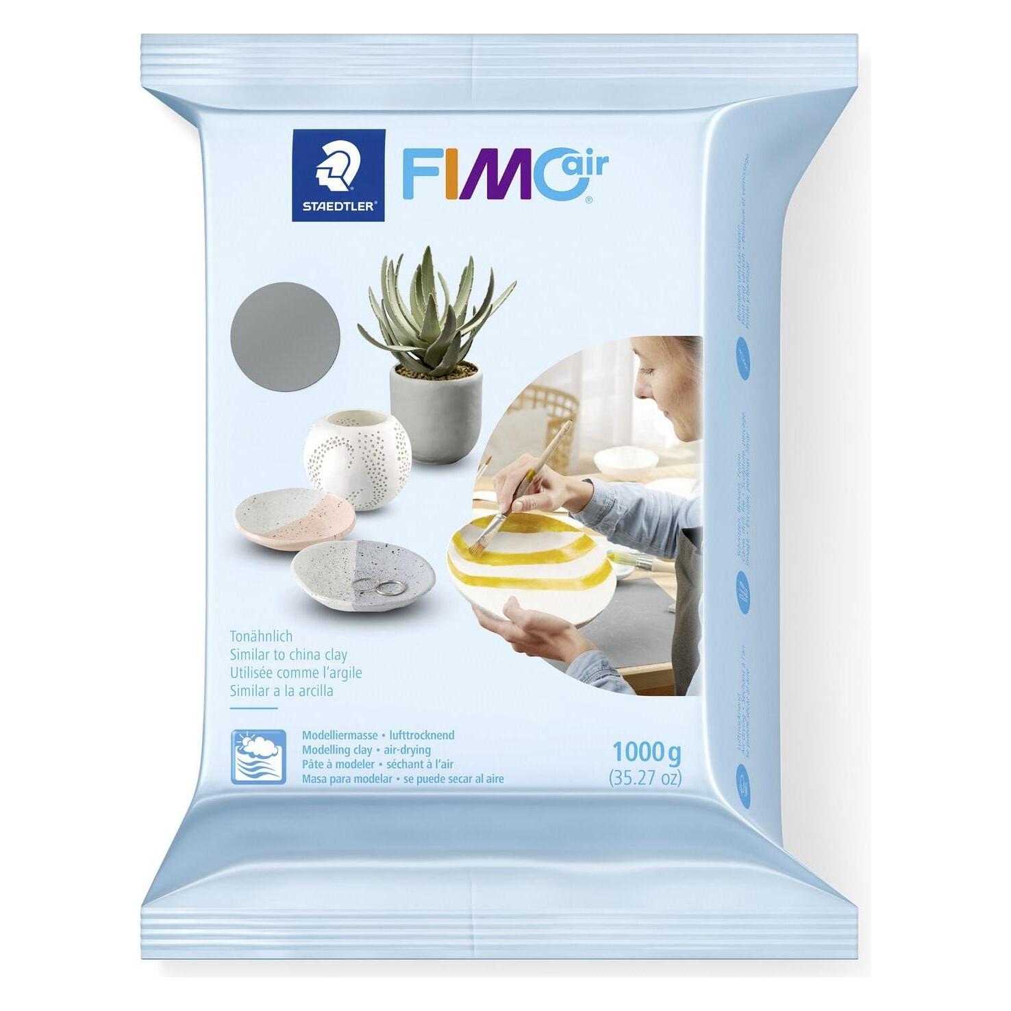 Fimo air Modelliermasse, lufth"rtend, grau, 1.000 g (8101-80)