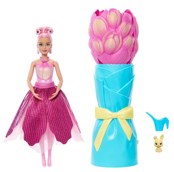 Barbie Petal Pop Tulp Roos Poppenset met accessoires en lente bloemen verrassing