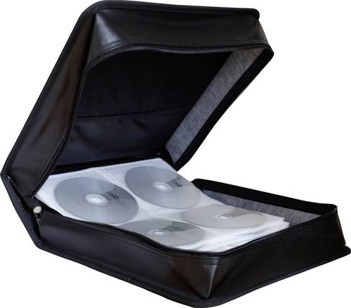 MediaRange CD Tasche 200 CDs/DVDs/Blu-rays Kunstleder Schwarz 1 St. (B x H x T) 31.4 x 11.8 x 31.2 cm BOX93