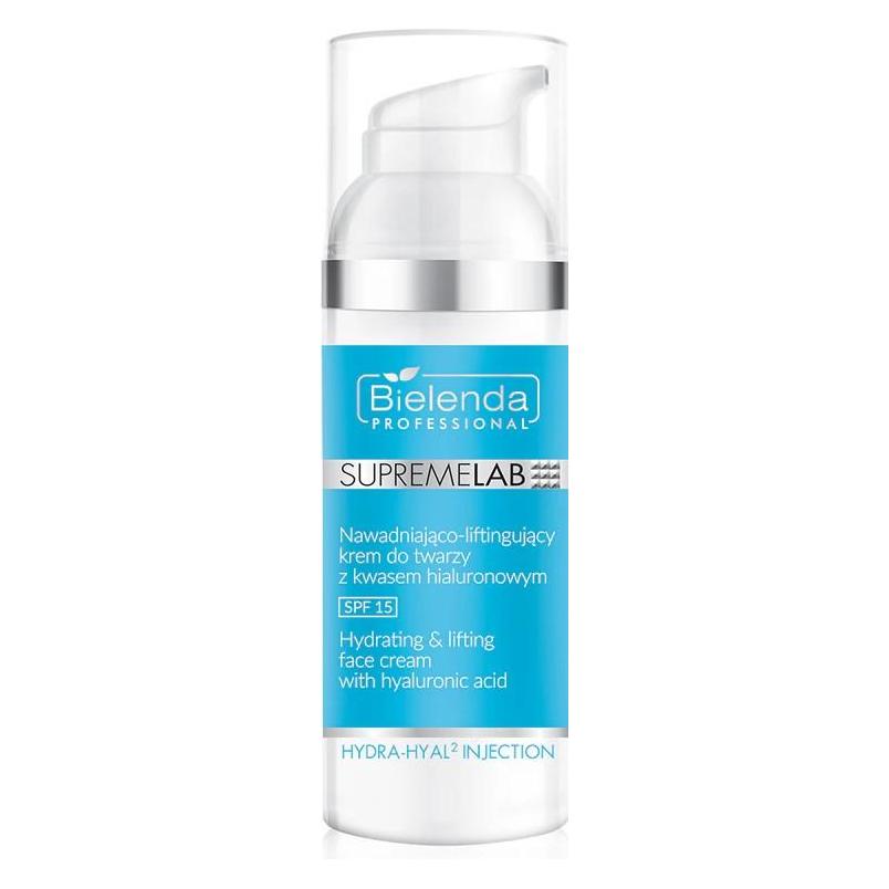 Bielenda Professional - Supremelab Hydra-Hyal2 Injection Spf15 Hydrating- Lifting Face Cream With (50 ml, Tagescreme, SPF 15) (5902169027643)