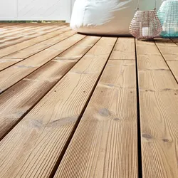 OSMO Terrassendiele Thermoholz Kiefer gebürstet / geriffelt-für Teni/SenoFix-25x140x5100mm