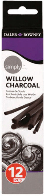 Simply 12 Fusains Willow Charcoal - Daler Rowney