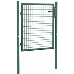 vidaXL Zauntor Stahl 100 x 75 cm Grün