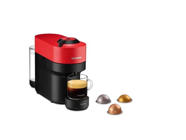Nespresso Krups Machine à Café Vertuo POP Rouge Cafetière à Capsules YY4888FD