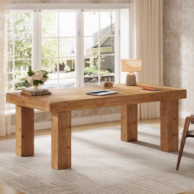 BLUEBELL 63 Inch Solid Wood Executive Desk for Home Ofiice