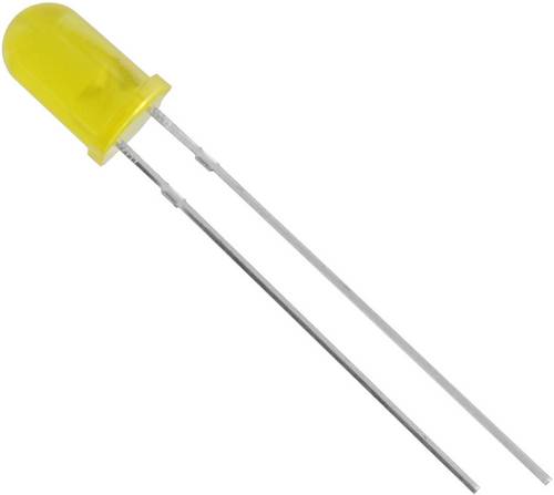 HuiYuan 5034Y1D-ESA-C LED bedrahtet Gelb Rund 5mm 1300 mcd 50° 20mA 2.1V