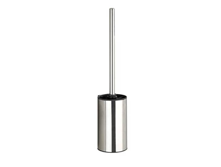 WENKO Turbo-Loc® Brosse WC en acier inoxydable Detroit pour le montage mural Brillant