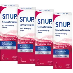 Snup Schnupfenspray 0,1% 15 ml Viererp. 4X15 ml