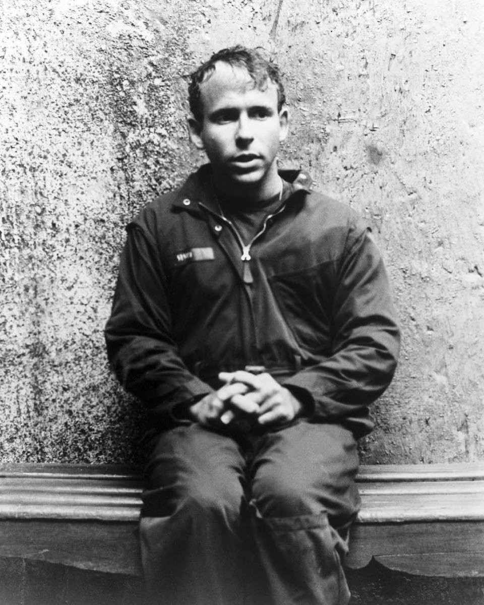 Foto Art Garfunkel Portret Foto Muurdecoratie Zwart-wit B: 25.4 cm, H: 20.3 cm