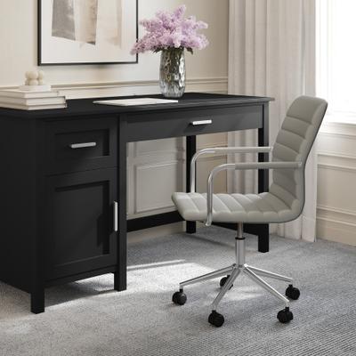 Martha Stewart Upholstered Swivel Office Chair