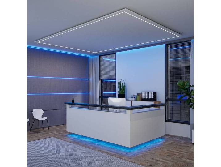 Paulmann LED-Streifen MaxLED 1000 COB Basisset 3m, RGBW COB, dimmbar, chrom / silber, für Wohn- / Esszimmer, Kunststoff