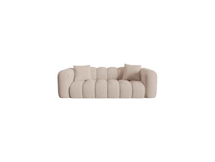 4-Sitzer Design Sofa „Elise“ Strukturstoff Cappuccino CXL by Christian Lacroix