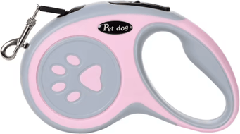 Inspire Picks Strong Retractable Dog Leash With Adjustable Lock (3M 5M) pink 5m