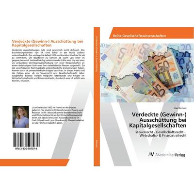Verdeckte (Gewinn-) Ausschüttung bei Kapitalgesellschaften, Taschenbuch von Lisa Kienast, AV Akademikerverlag, 978-3-330-50707-4