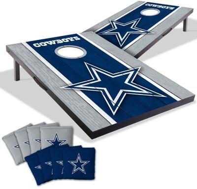 Skip's Garage Dallas Cowboys NFL Compact 2x3 Tailgate Cornhole Board Set