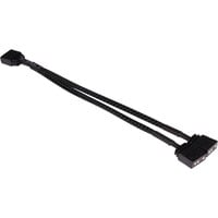 Y-Kabelsplitter aRGB 3-Pin auf 2x 3-Pin, 15cm schwarz, inkl. Steckverbinder