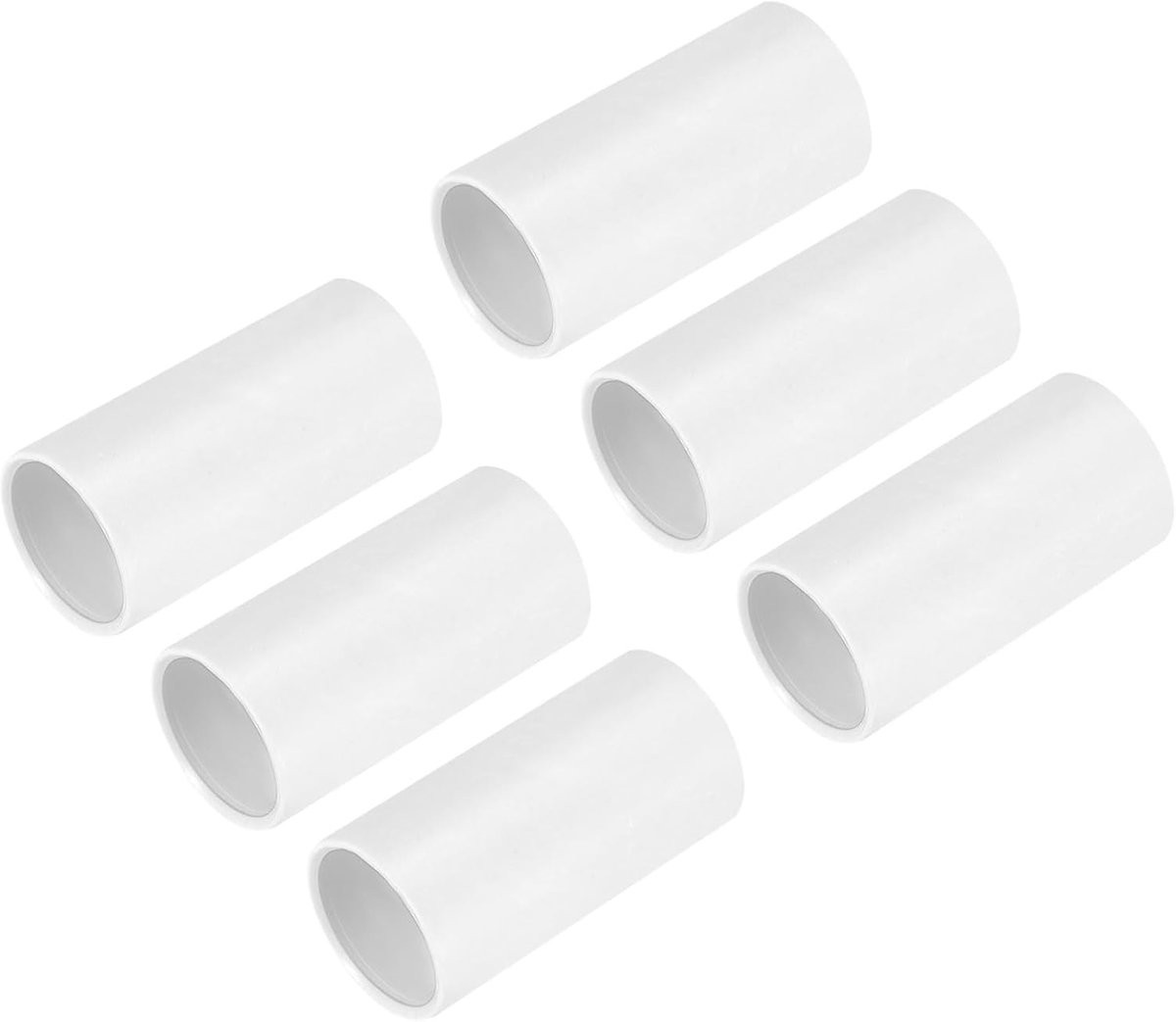 Set van 6 PVC-pijpkoppelingen rechte fittings van 20 mm voor elektrische huisleidingen