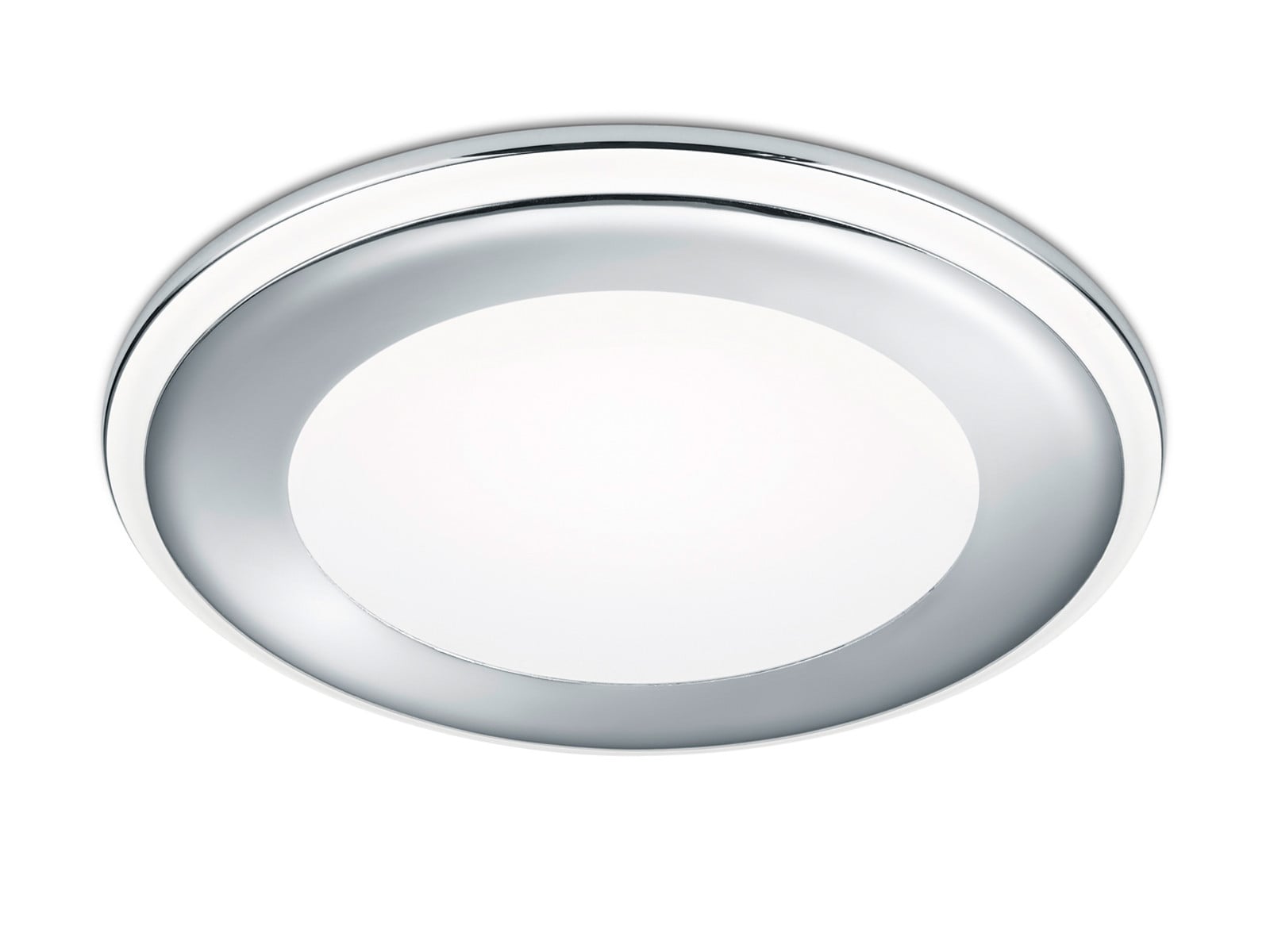 Trio Leuchten Aura LED inbouwlamp chroom met warm wit licht