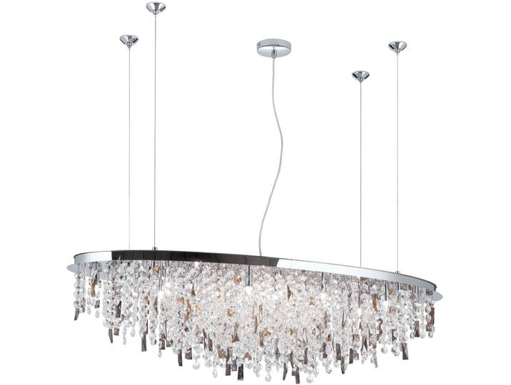 Briamond Pendellampe Crystalriver Chrom/klar Stahl/Kristall B 120 cm