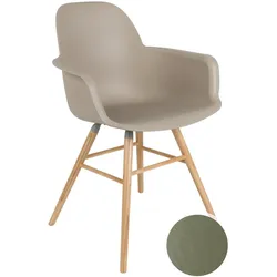 Zuiver »Albert Kuip« Designer-Stuhl mit Armlehne Green