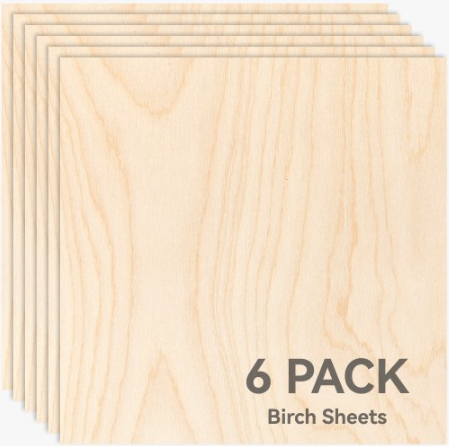 Bambu Lab 3mm Birch Plywood (6PCS)