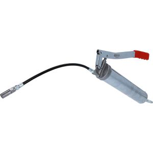 KS-Tools Fettpresse 980.1010, mit Mundstück, Einhandpresse, für 400g Kartuschen & 500g loses Fett