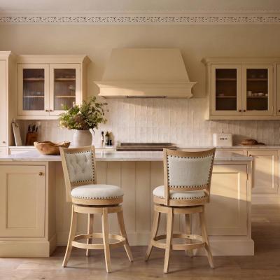 HULALA HOME Country Farmhouse Lumiere Barstool Set of 2