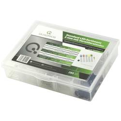 Quadrios LED-Sortiment Rot, Grün, Gelb, Blau, Kaltweiß, Warmweiß Rund 3 mm 20 mA 3.0 V Package 1801O003