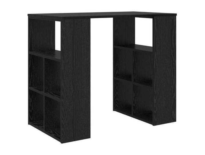 Noir Bureau Informatique moderne - Bureau à écrire Chêne noir 90x50x75cm Bois d'ingénierie(1 Personne) 5916396186