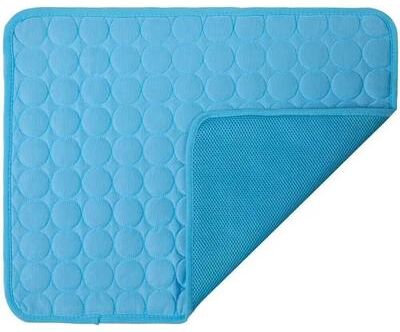 Universal Stock Cool Paws Dog Cooling Mat For Dogs & Cats Breathable Pet Cooling Pad For Summer Comfort blue s