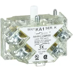 Schneider Electric 9001KA1 Hilfsschalterblock m. gesch. Klemmen, 9001K, 1W Standard, Silberlegierung