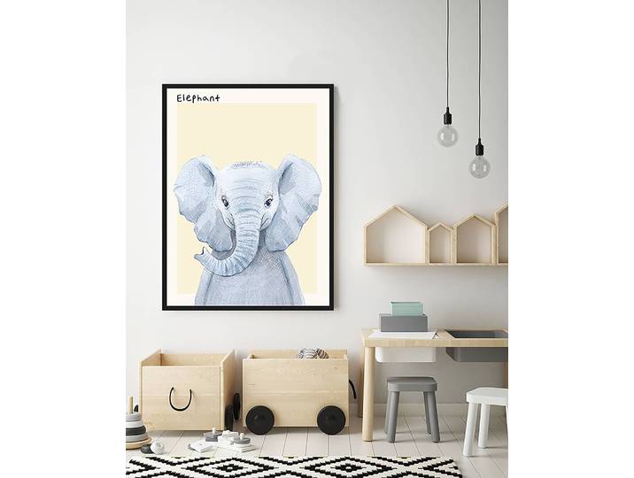 Bild Elephant 63 x 83cm Multicolor