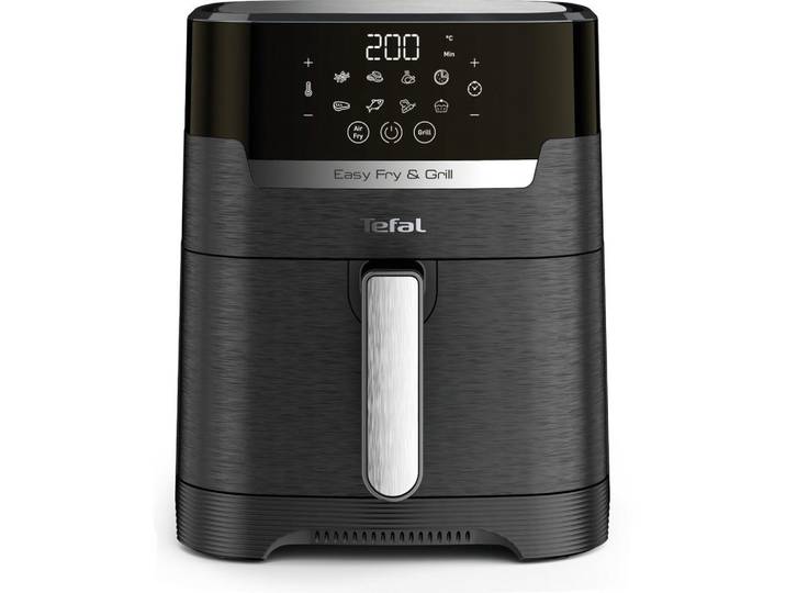 Tefal HEIßLUFTFRITTEUSE, Schwarz, Kunststoff, 4,2 L, automatische Deckelöffnung, Betriebsanzeige, Küchengeräte, Heißluftfritteusen