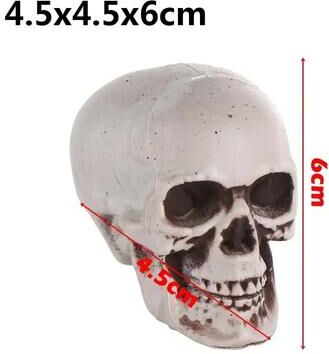 Uplift Picks Realistic Hanging Halloween Skeleton And Skull Decoration 4.5x4.5x6cm