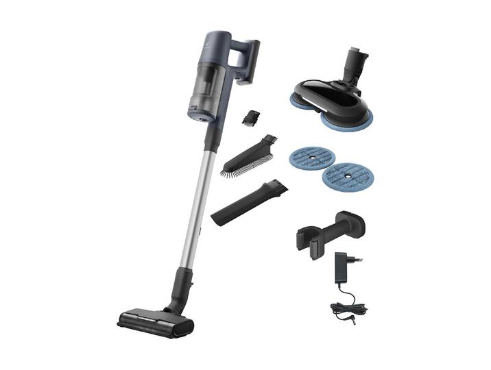 ELECTROLUX Akku-Hand-und Stielstaubsauger Hygienic WET 600 EP61H21WET , blau (dunkelblau), Akkusauger, Akku-Hand-und Stielstaubsauger