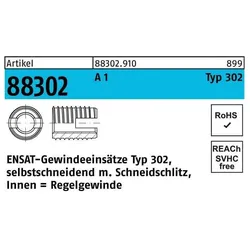 Ensat, Gewindeschneider + Gewindebohrer, Gewindeeinsatz R 88302 Typ 302 M 20 x 27 A 1