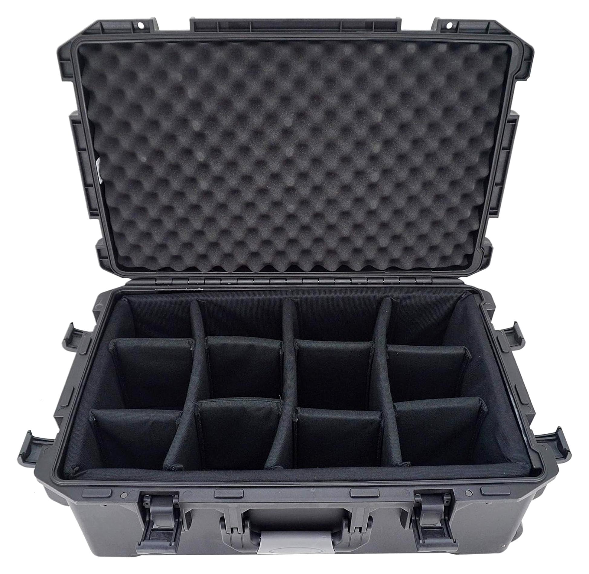 Koffer aus Kunststoff mit Trolley und variablen Trennwänden (715 x 285 x 460 mm)